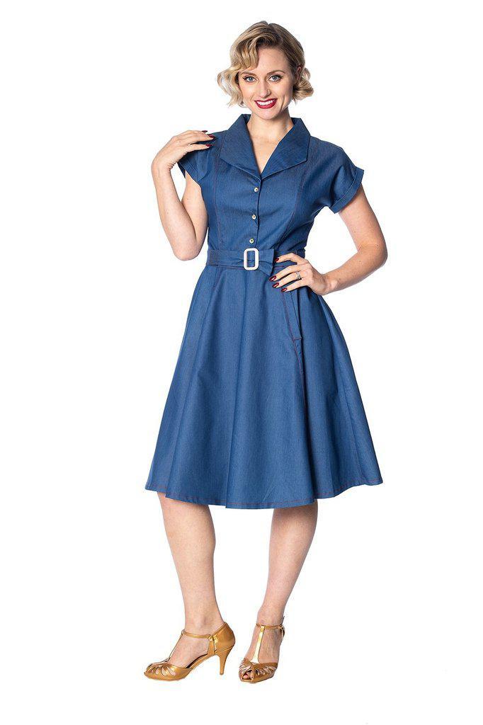 Seaside Diner 50s Dress-Banned-Dark Fashion Clothing