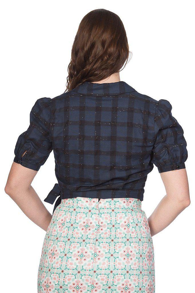 Seaside Picnic Wrap Blouse-Banned-Dark Fashion Clothing