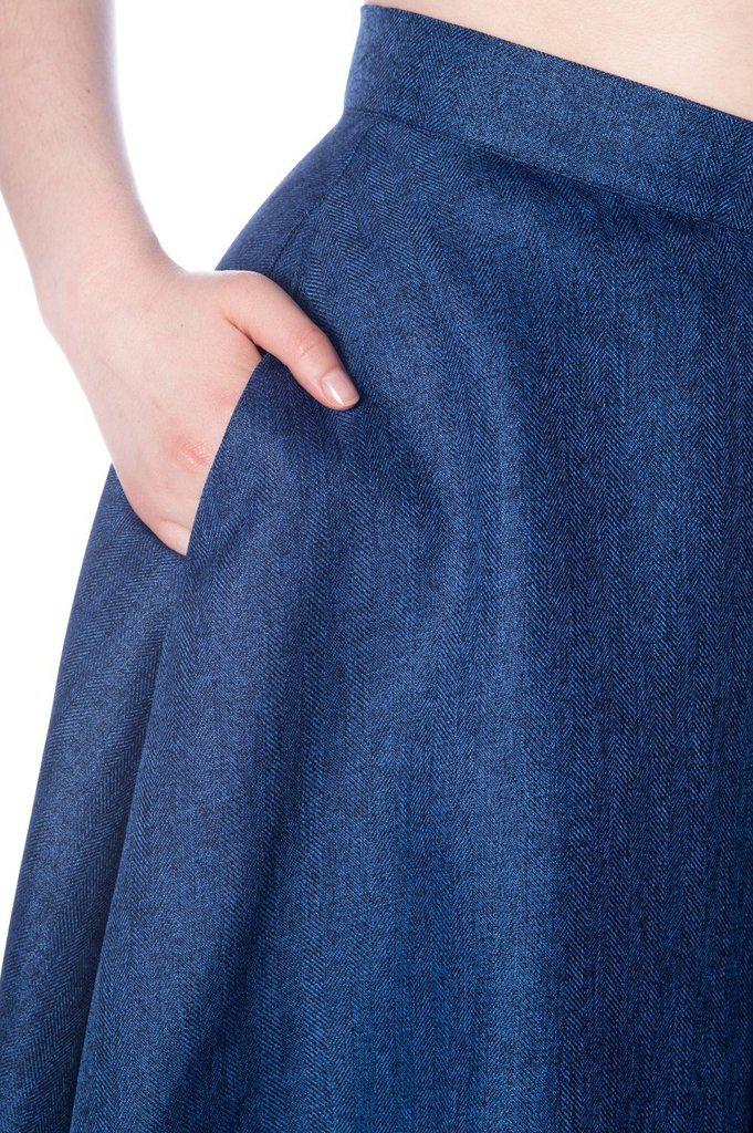 Secretary Flare Skirt-Banned-Dark Fashion Clothing