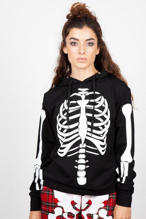 See My Bones Hoodie-Jawbreaker-Dark Fashion Clothing
