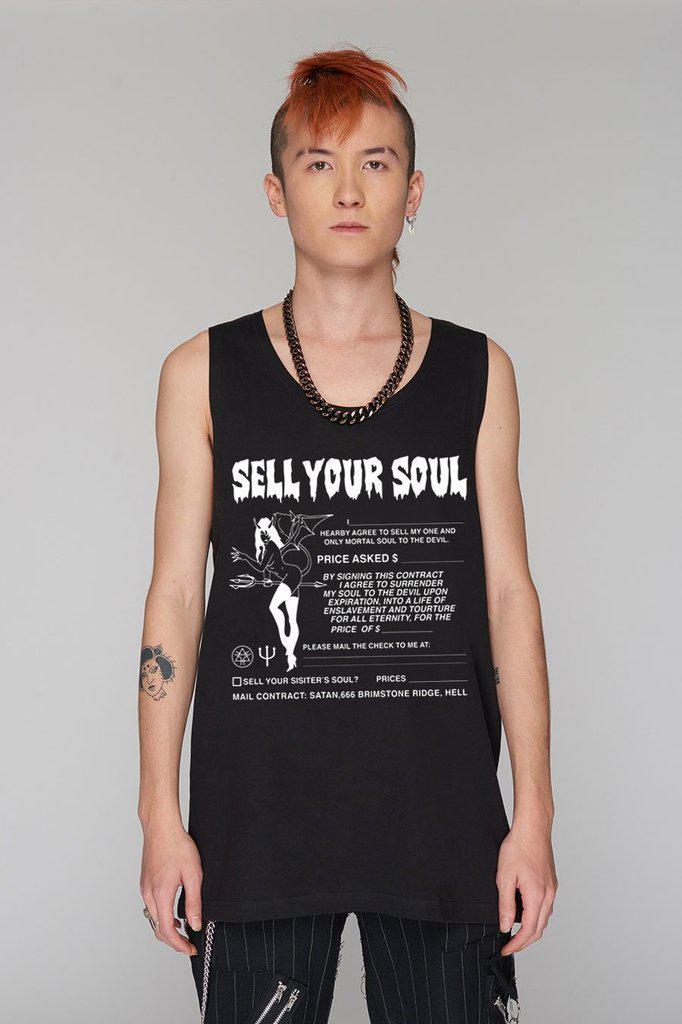 Sell Your Soul Vest - Unisex-Long Clothing-Dark Fashion Clothing