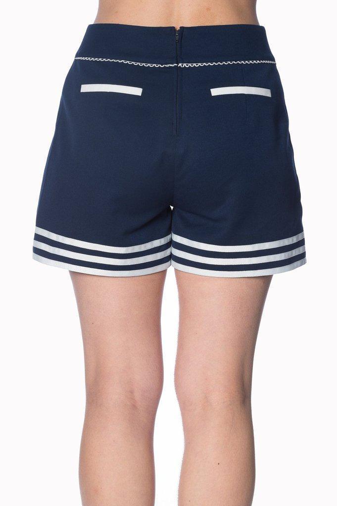 Set Sail Shorts-Banned-Dark Fashion Clothing