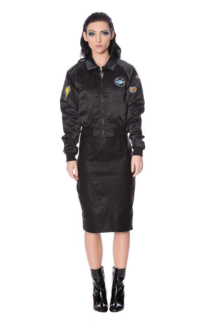 Shine On Skirt-Banned-Dark Fashion Clothing