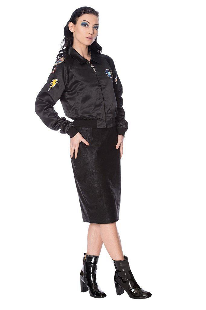 Shine On Skirt-Banned-Dark Fashion Clothing