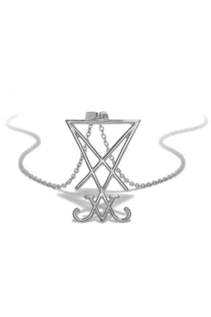 Sigil of Lucifer Grimoire Pendant and Necklace - Cecilia-Dr Faust-Dark Fashion Clothing
