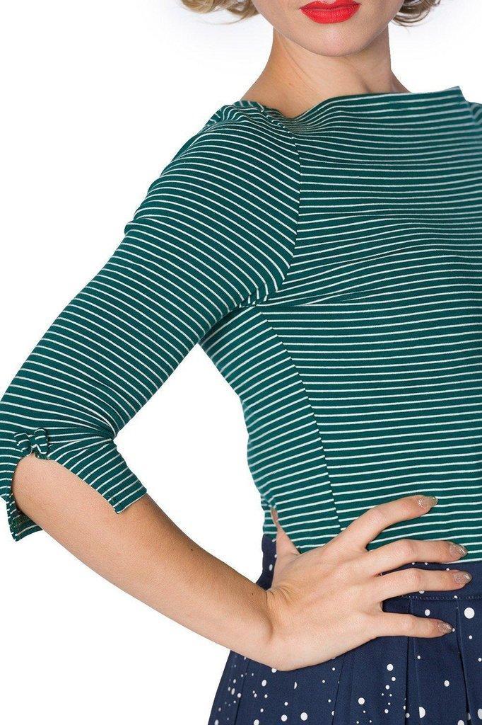 Simply Stripe Top-Banned-Dark Fashion Clothing