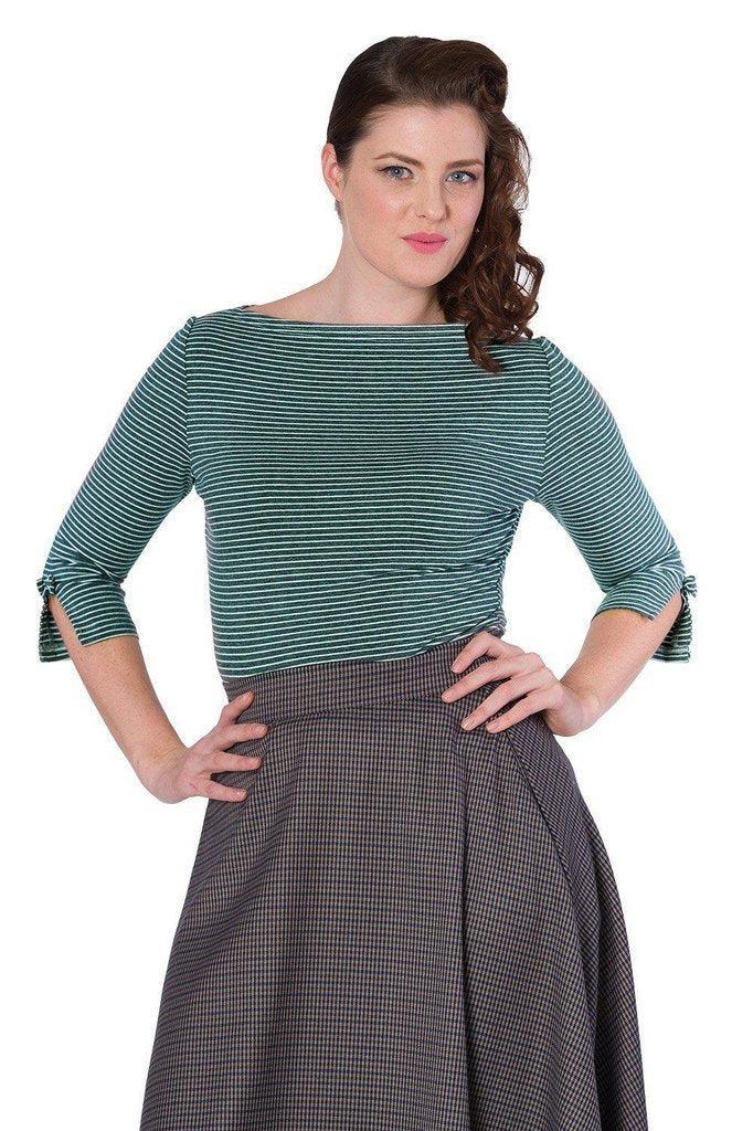 Simply Stripe Top-Banned-Dark Fashion Clothing