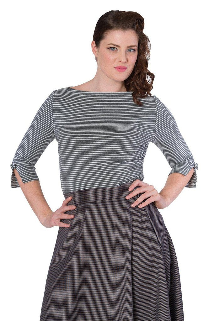 Simply Stripe Top-Banned-Dark Fashion Clothing