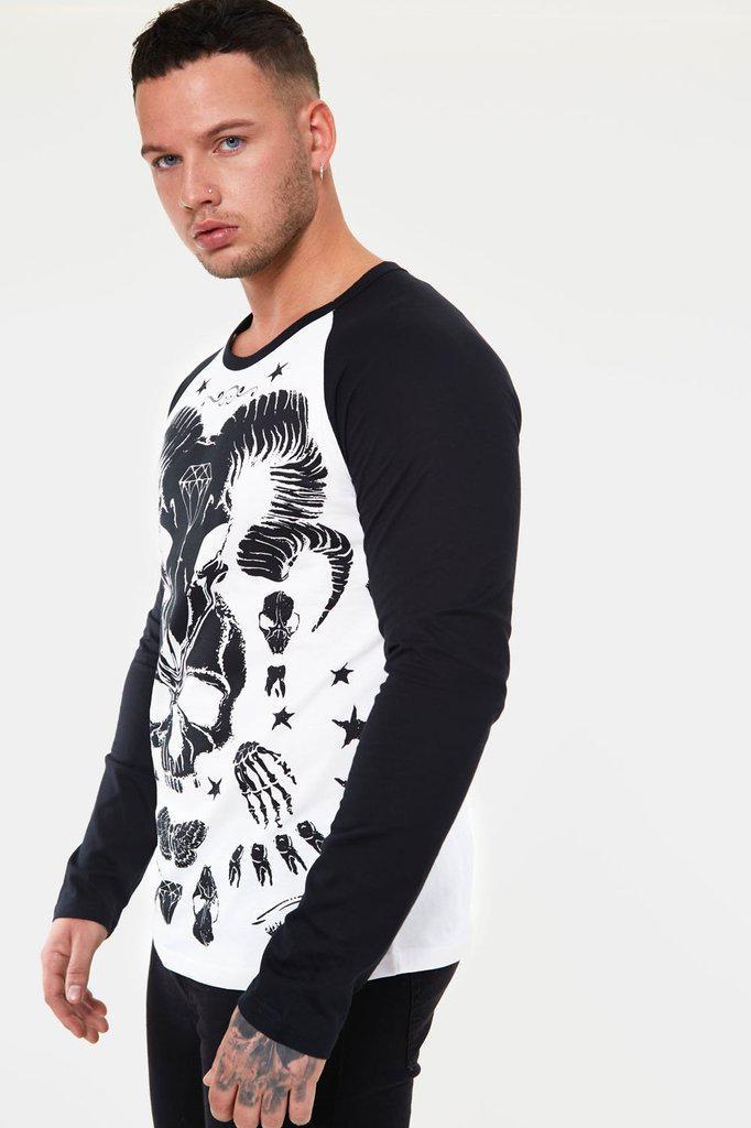 Skull & Bones Sweatshirt-Jawbreaker-Dark Fashion Clothing