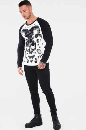Skull & Bones Sweatshirt-Jawbreaker-Dark Fashion Clothing