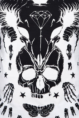 Skull & Bones Sweatshirt-Jawbreaker-Dark Fashion Clothing
