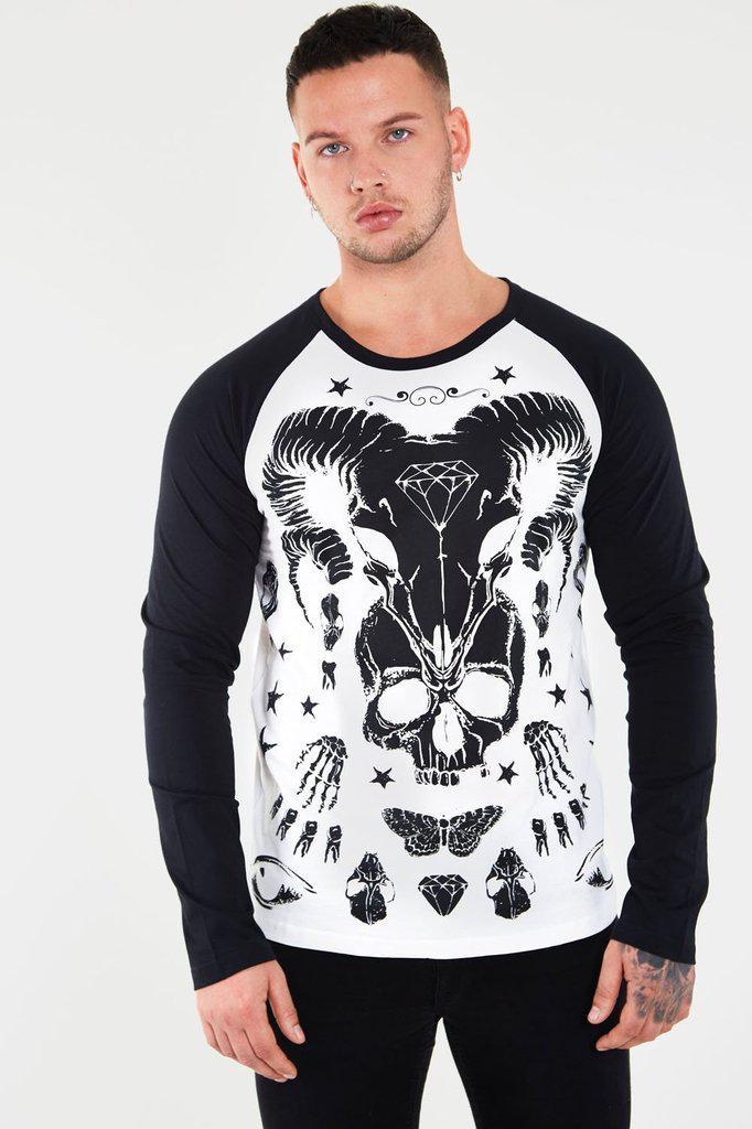 Skull & Bones Sweatshirt-Jawbreaker-Dark Fashion Clothing