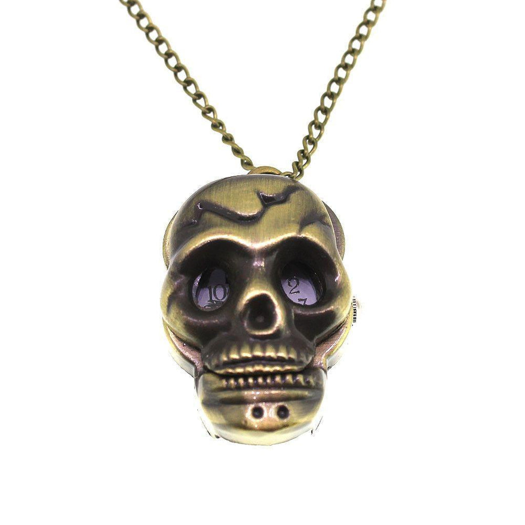 Skull Pocket Watch-Badboy-Dark Fashion Clothing