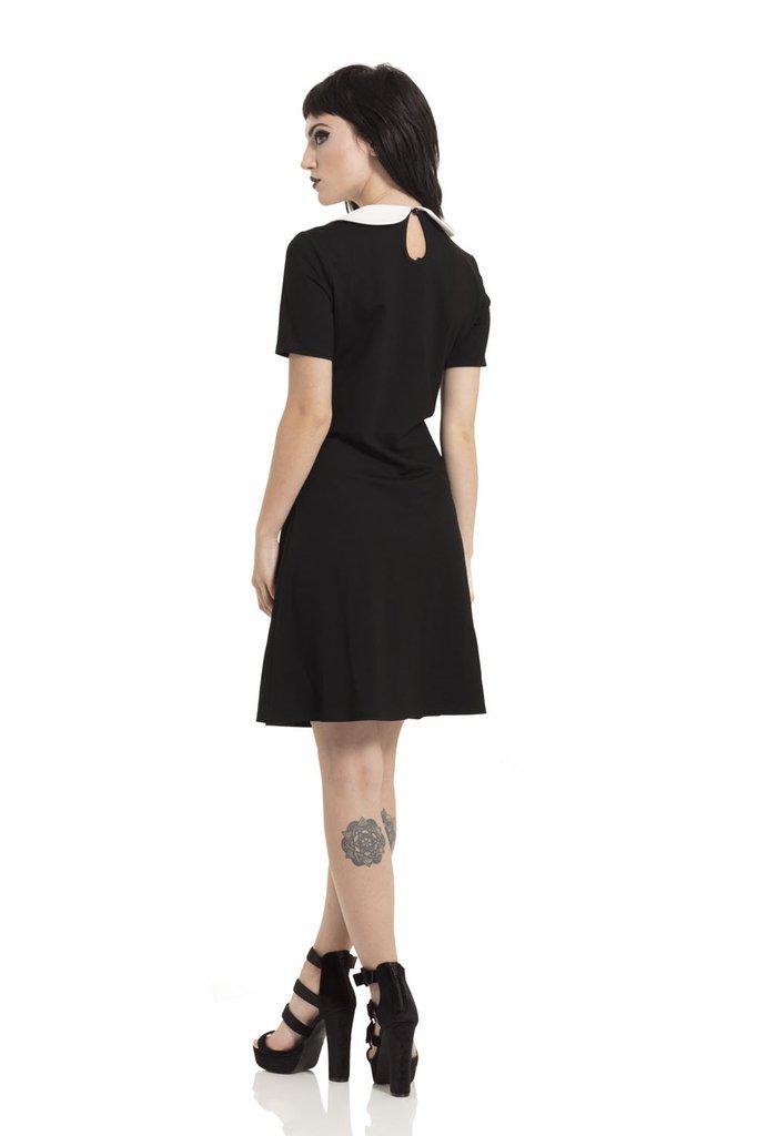 Sleeping Beauty Collar Dress-Jawbreaker-Dark Fashion Clothing