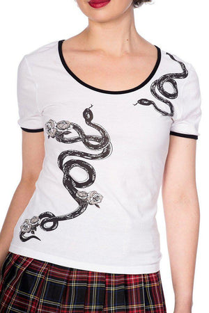 Slithering Snake Top-Banned-Dark Fashion Clothing