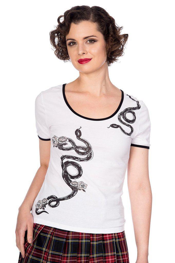 Slithering Snake Top-Banned-Dark Fashion Clothing