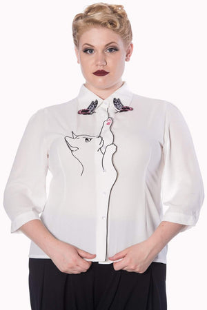 Snow Bird Plus Size Shirt-Banned-Dark Fashion Clothing
