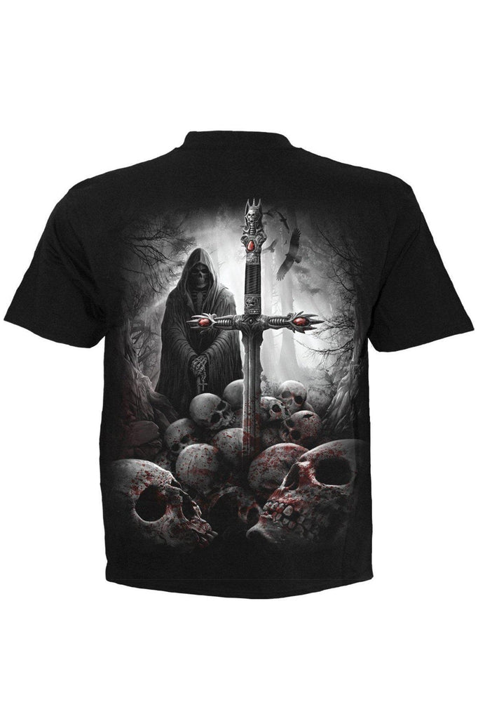 Soul Searcher - T-Shirt Black-Spiral-Dark Fashion Clothing