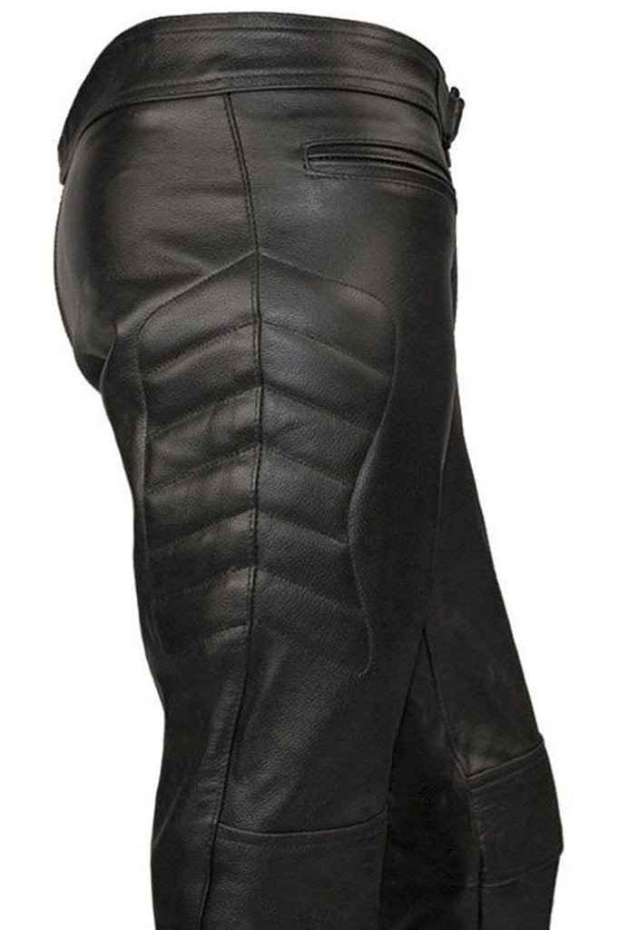 Spa Motorbike Trousers - CE Armoured-Skintan Leather-Dark Fashion Clothing