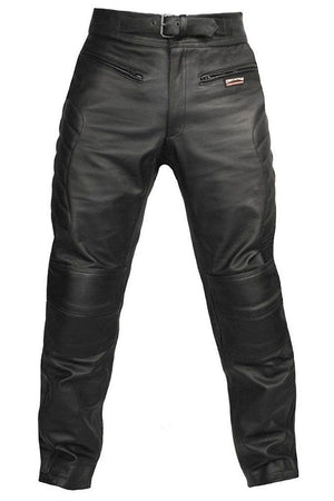 Spa Motorbike Trousers - CE Armoured-Skintan Leather-Dark Fashion Clothing
