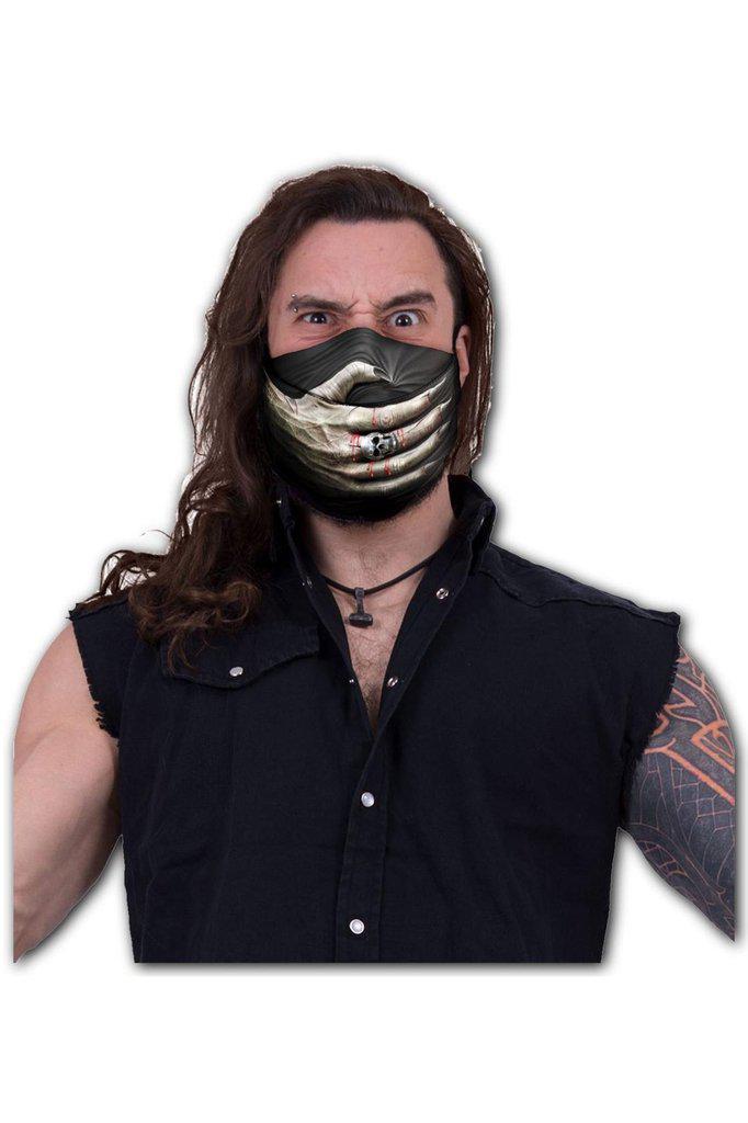 Speechless - Premium Cotton Fashion Mask with Adjuster-Spiral-Dark Fashion Clothing