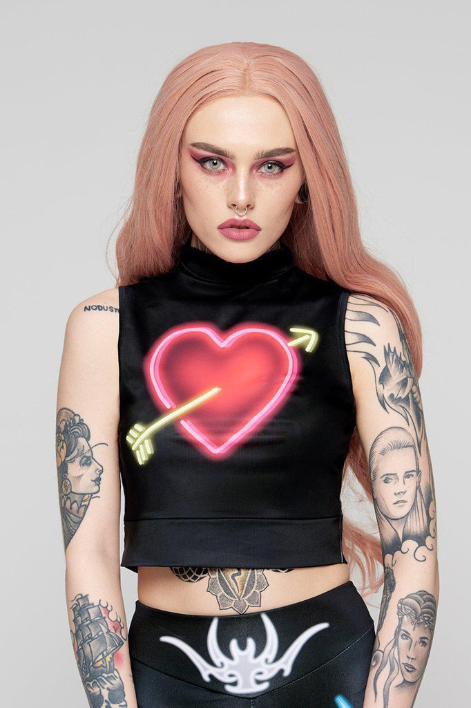 Spellbound Crop Top-Long Clothing-Dark Fashion Clothing