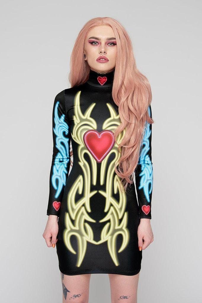 Spellbound Dress-Long Clothing-Dark Fashion Clothing