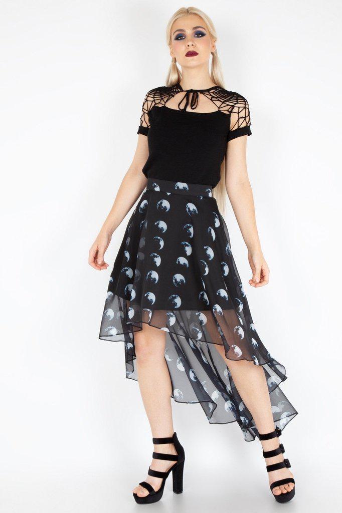 Spiderweb Knit Top-Jawbreaker-Dark Fashion Clothing