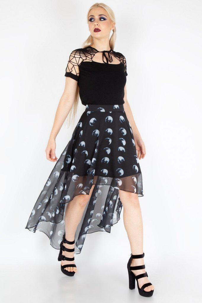 Spiderweb Knit Top-Jawbreaker-Dark Fashion Clothing