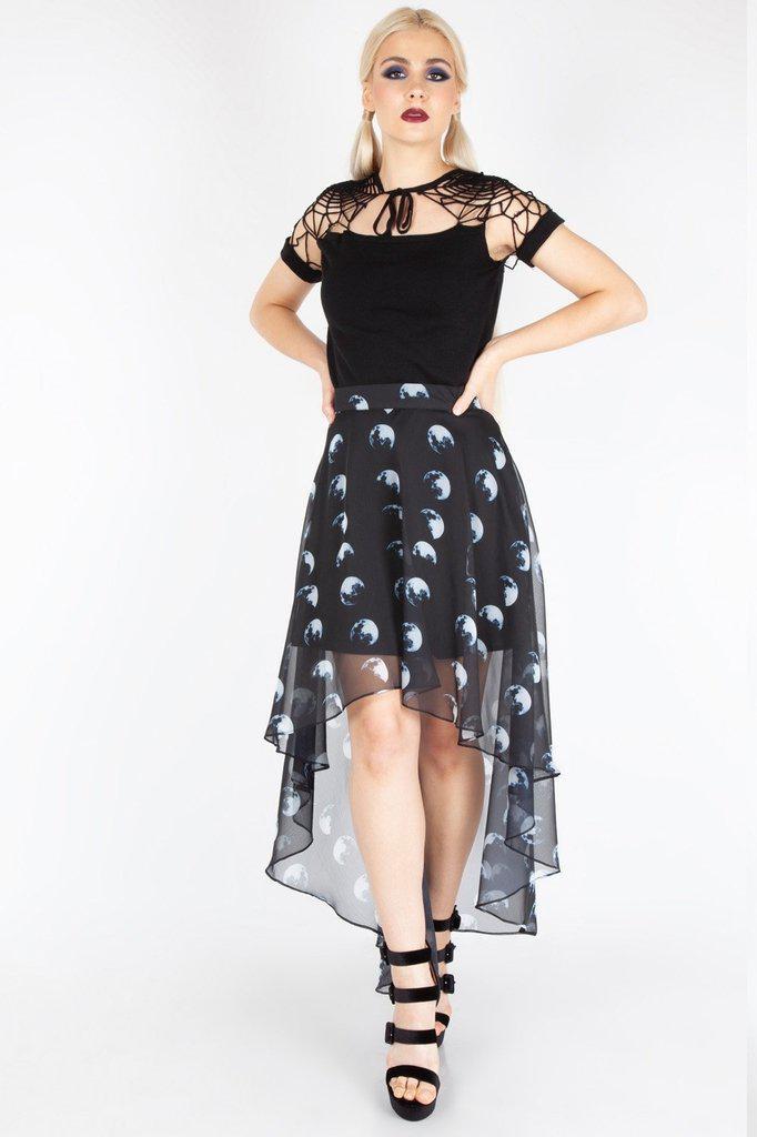 Spiderweb Knit Top-Jawbreaker-Dark Fashion Clothing