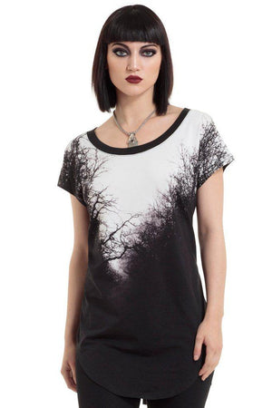 Spooky Woods Baggy Top-Jawbreaker-Dark Fashion Clothing
