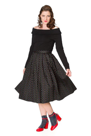 Spot Skirt-Banned-Dark Fashion Clothing