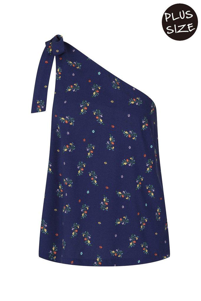 Spring Sprig A-Symmetric Top-Banned-Dark Fashion Clothing