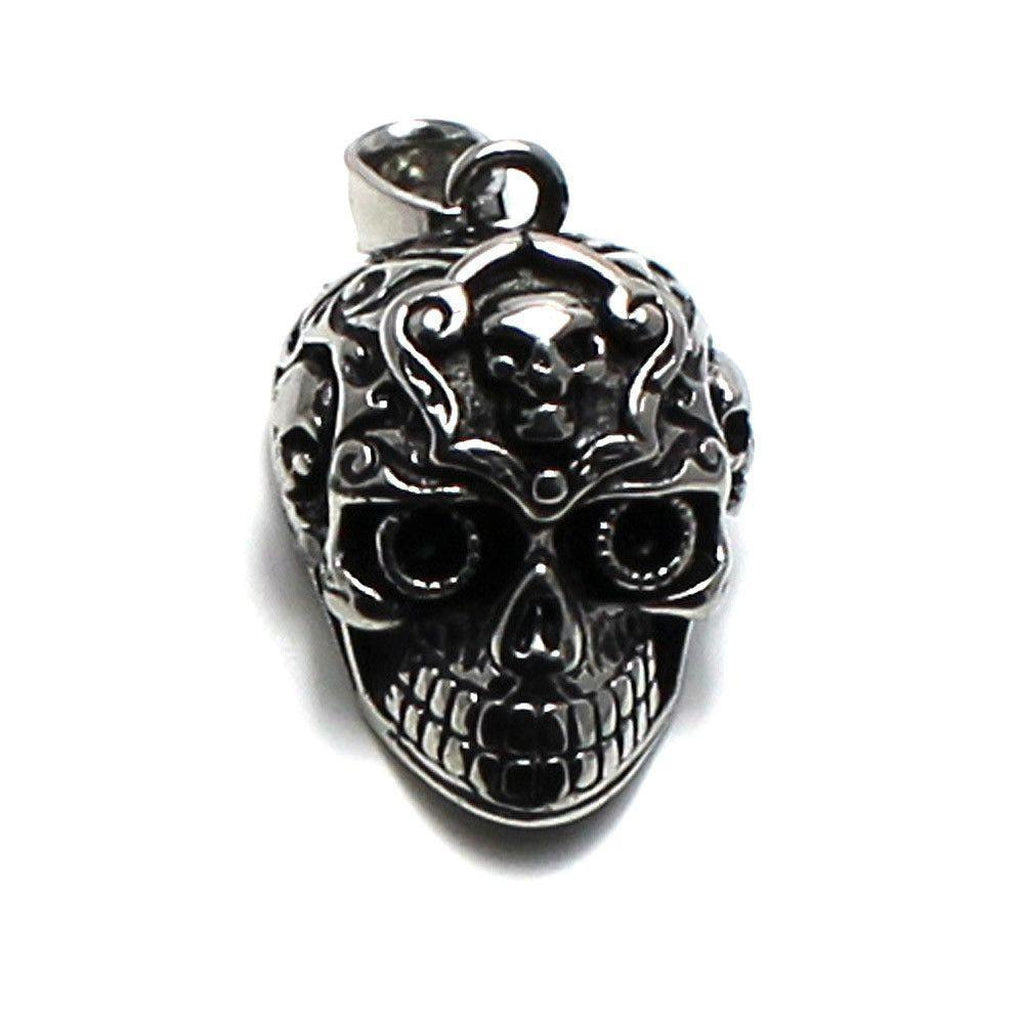 Stainless Steel Skull Pendant-Badboy-Dark Fashion Clothing