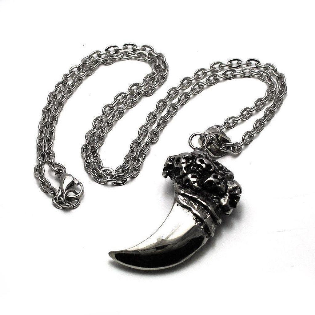 Stainless Steel Skulls Claw Pendant-Badboy-Dark Fashion Clothing
