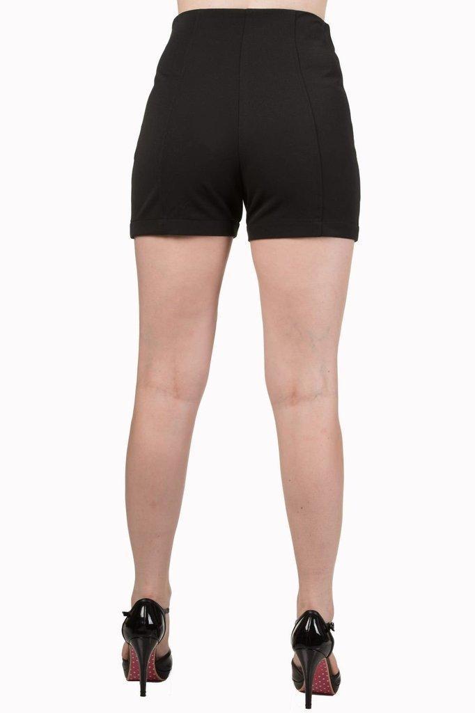 Stay Awhile Shorts-Banned-Dark Fashion Clothing