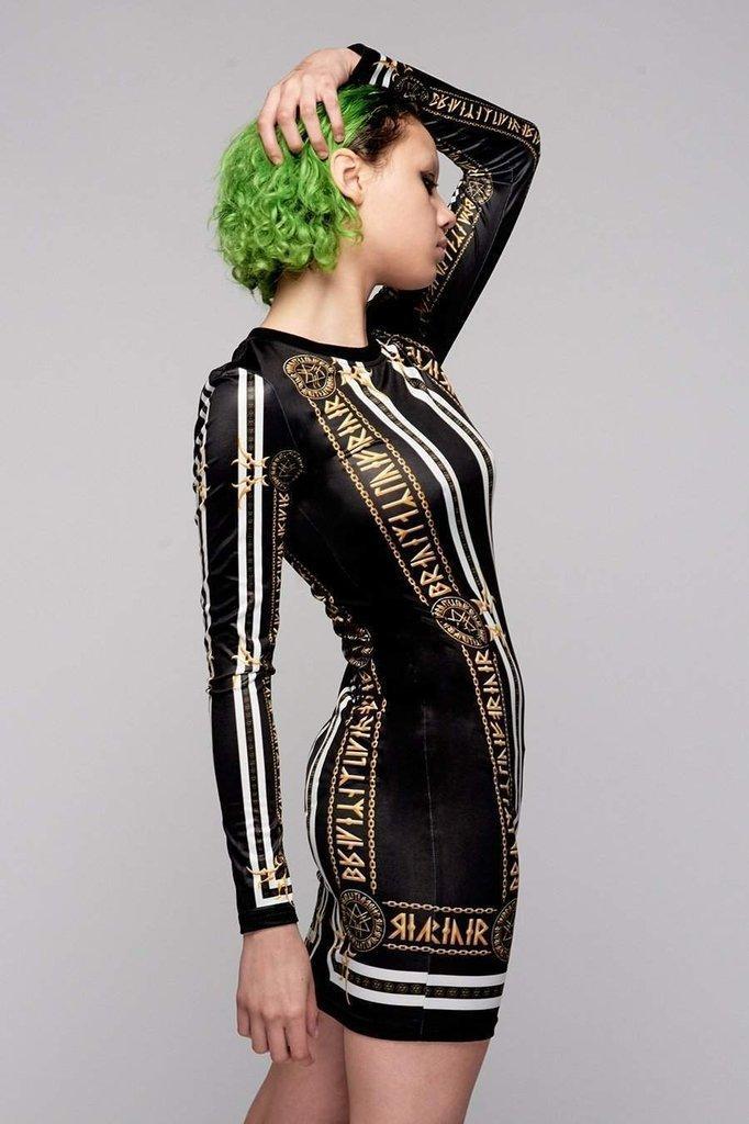 Stay Gold Dress by Long Clothing - Dark Fashion Clothing Stay Gold Dress by Long Clothing - Dark Fashion Clothing