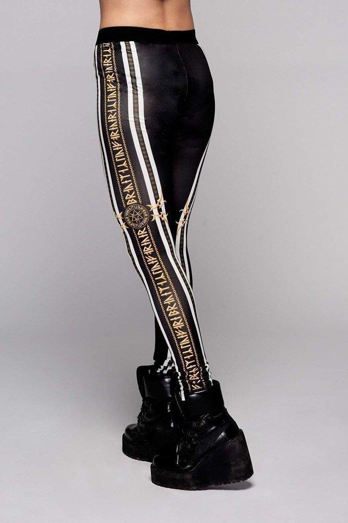 Stay Gold Leggings-Long Clothing-Dark Fashion Clothing