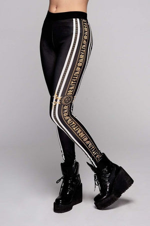 Stay Gold Leggings-Long Clothing-Dark Fashion Clothing
