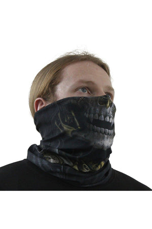 Steam Punk Reaper - Multifunctional Face Wraps-Spiral-Dark Fashion Clothing