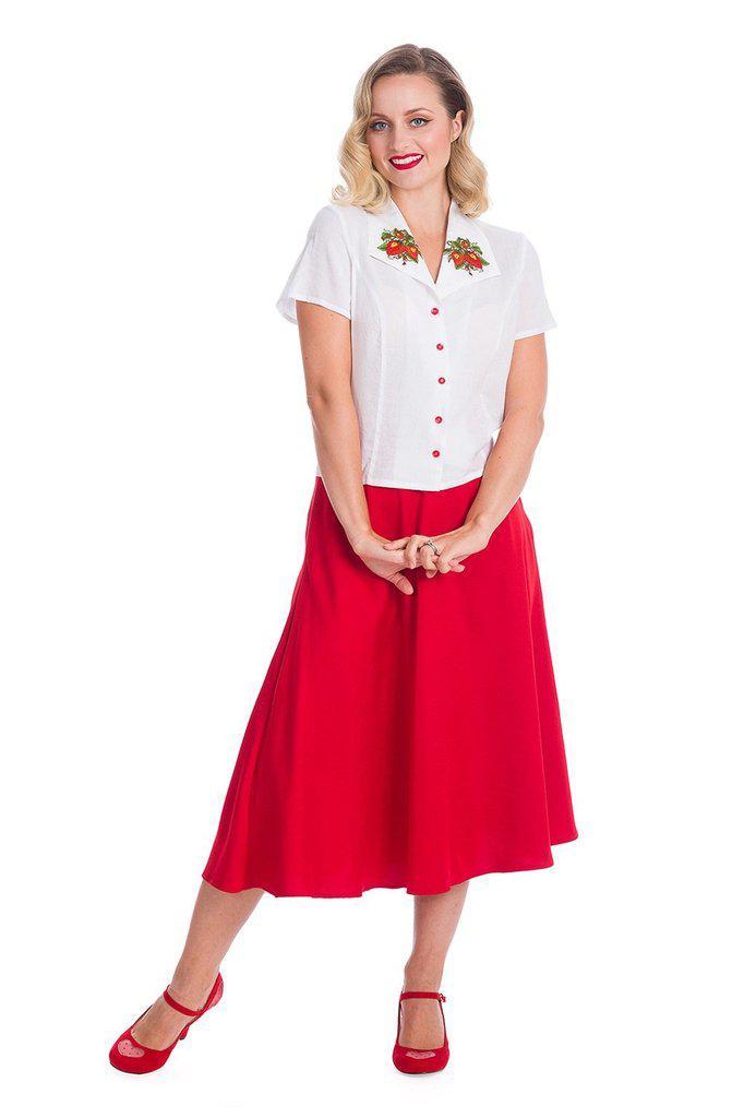 Strawberry Fields Blouse-Banned-Dark Fashion Clothing