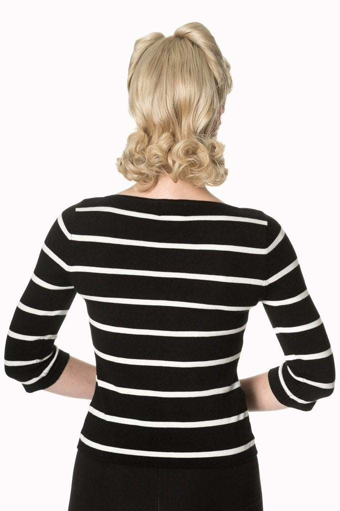 Stripes Please! Knit Jumper-Banned-Dark Fashion Clothing