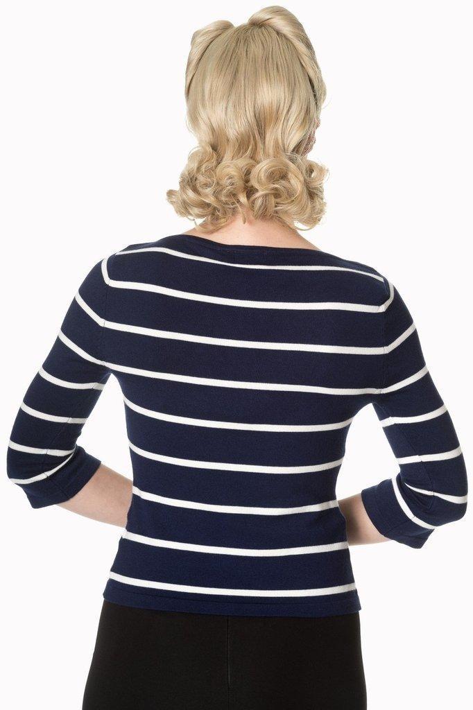 Stripes Please! Knit Jumper-Banned-Dark Fashion Clothing