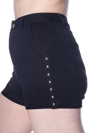 Stud Shorts-Banned-Dark Fashion Clothing