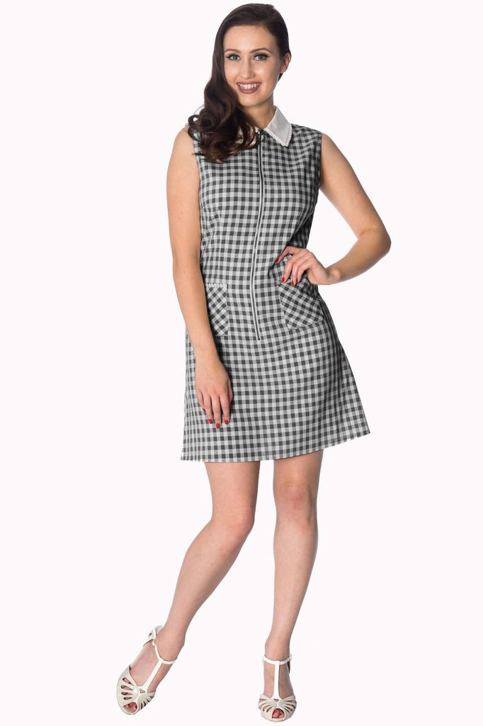 Summer Breeze 60's Collar Dress-Banned-Dark Fashion Clothing