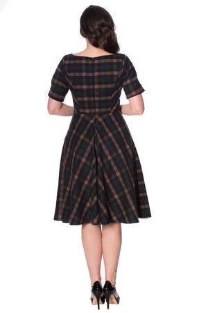 Sweet Daisy Fit And Flare Dress-Banned-Dark Fashion Clothing