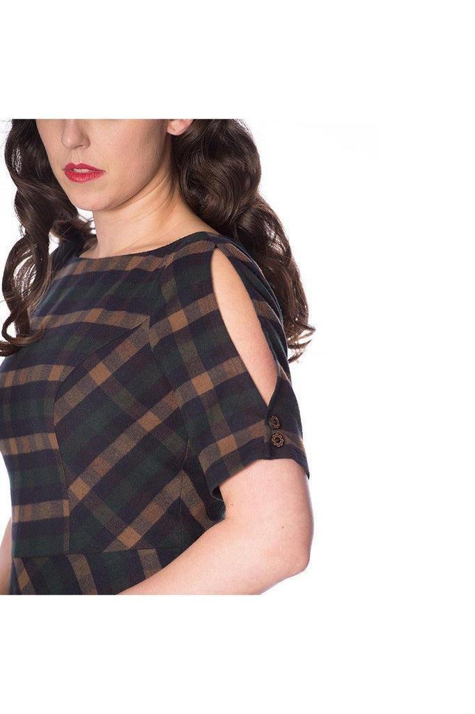 Sweet Daisy Fit And Flare Dress-Banned-Dark Fashion Clothing