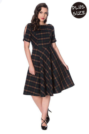 Sweet Daisy Fit And Flare Dress-Banned-Dark Fashion Clothing
