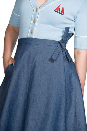 Sweet Sail Wrap Skirt-Banned-Dark Fashion Clothing