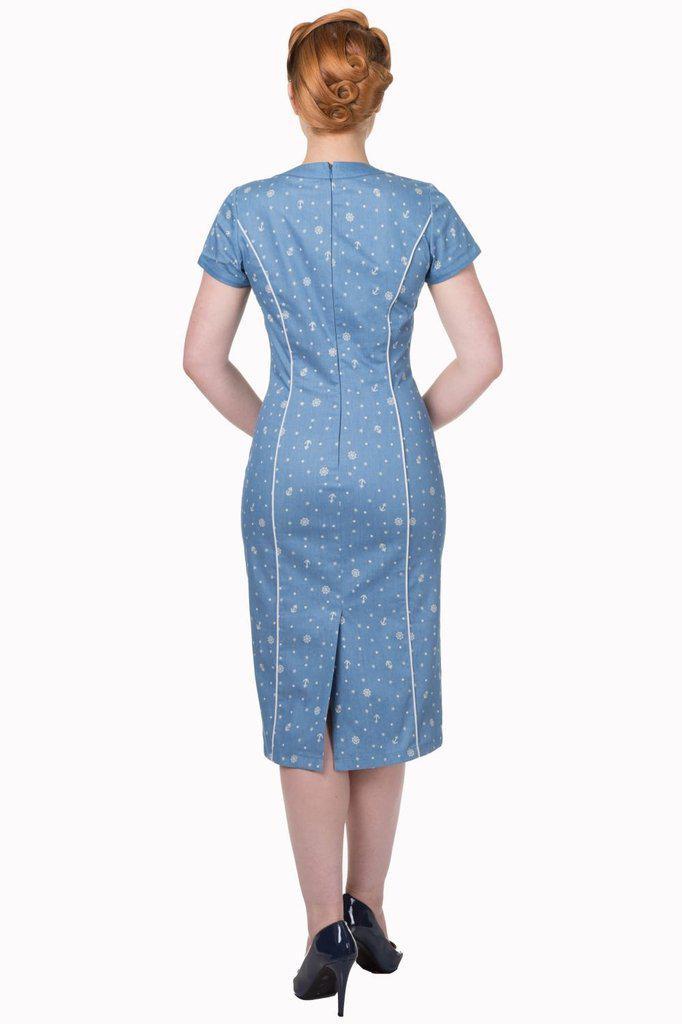 Sweet Talker Pencil Dress-Banned-Dark Fashion Clothing